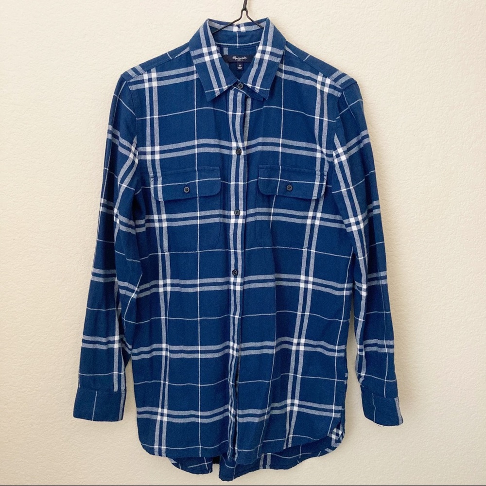 Madewell Plaid Flannel Button Down Shirt